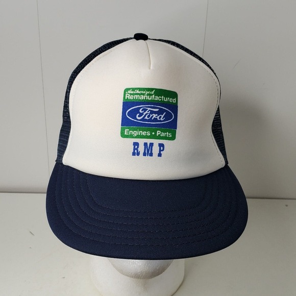 RMP Authorized Remanufactured Ford Engines Parts Logo Trucker Cap Snapback Hat - Picture 1 of 9